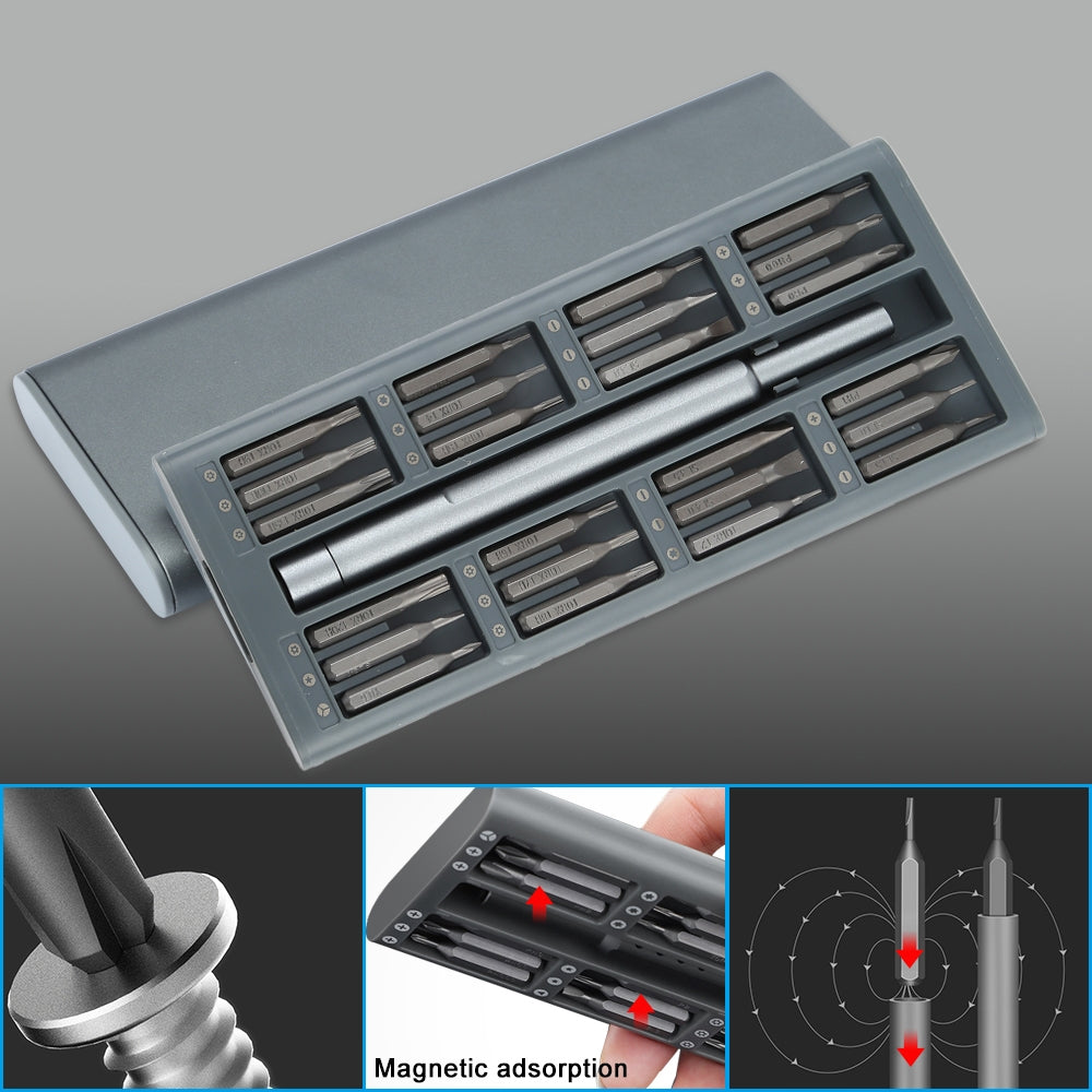 24 in 1 Multi-function Precision Screwdriver Magnetic Bits Combination Tool Set