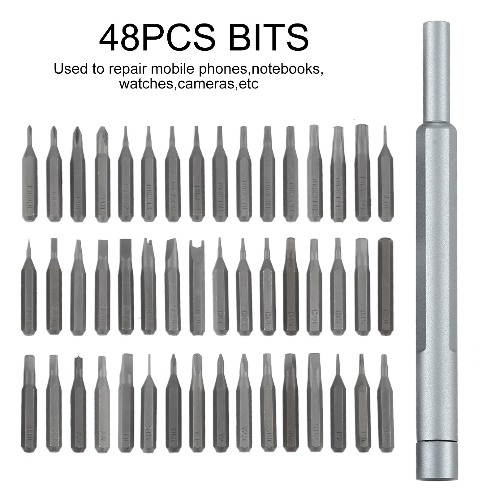 48 in 1 Multi-function Precision Screwdriver Magnetic Bits Combination Tool Set