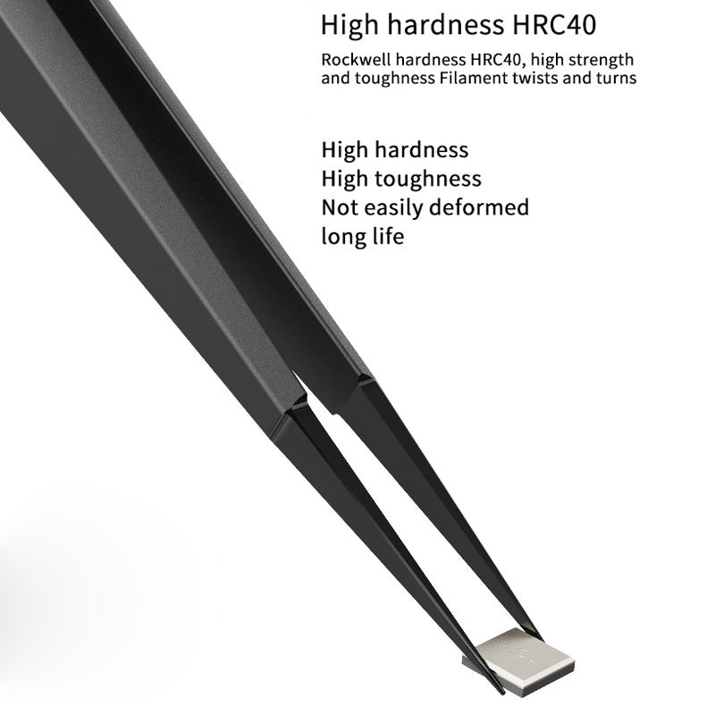 FK-04 Stainless Steel Extra-sharp Thickened Tweezers Pointed Tweezers