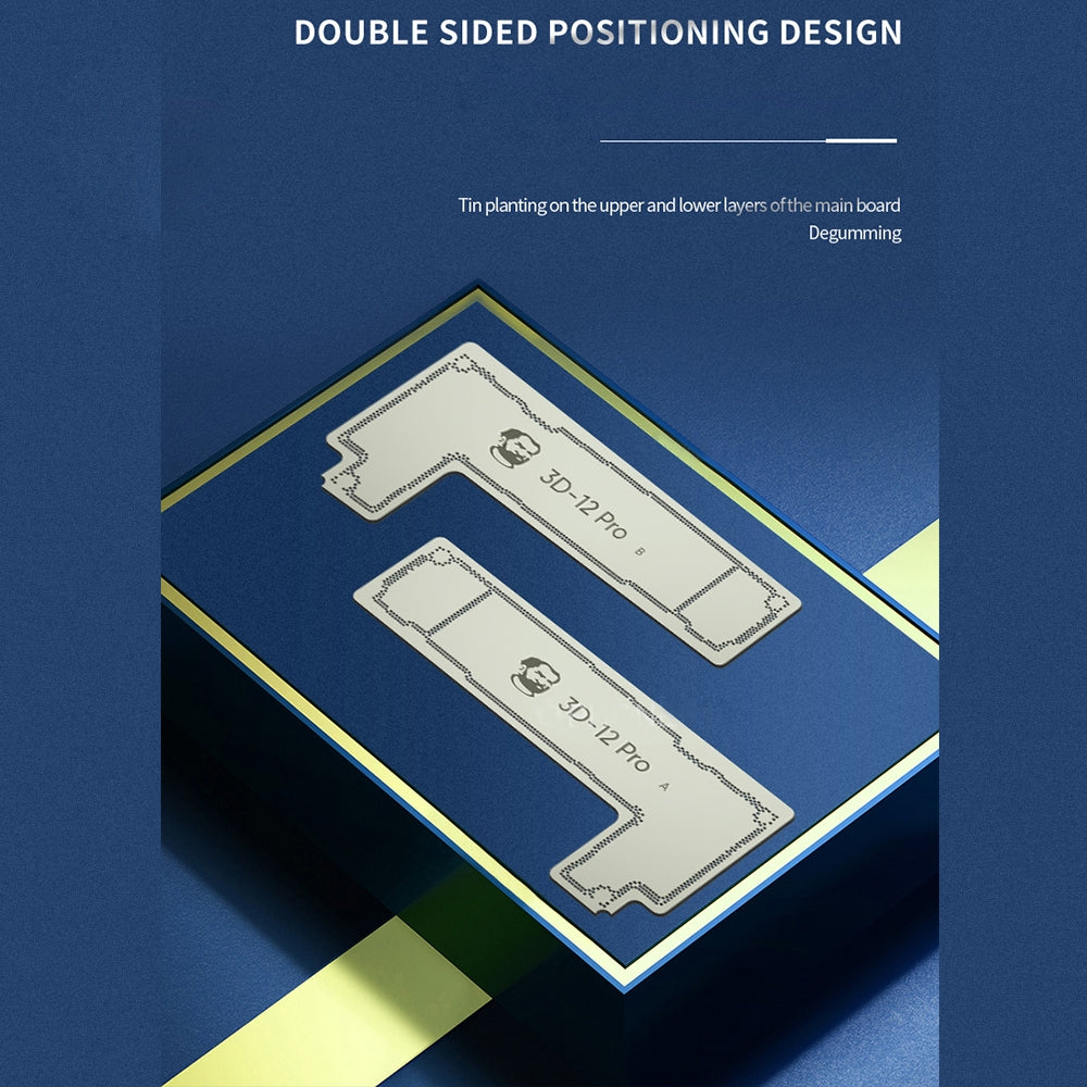 3D Middle Layered Reballing Stencil Template for iPhone 12 Pro / 12