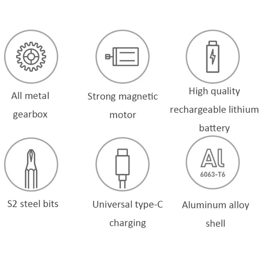 25 in 1 For Xiaomi Mijia Electric Precision Screwdriver Kit Rechargeable Magnetic Aluminum Case