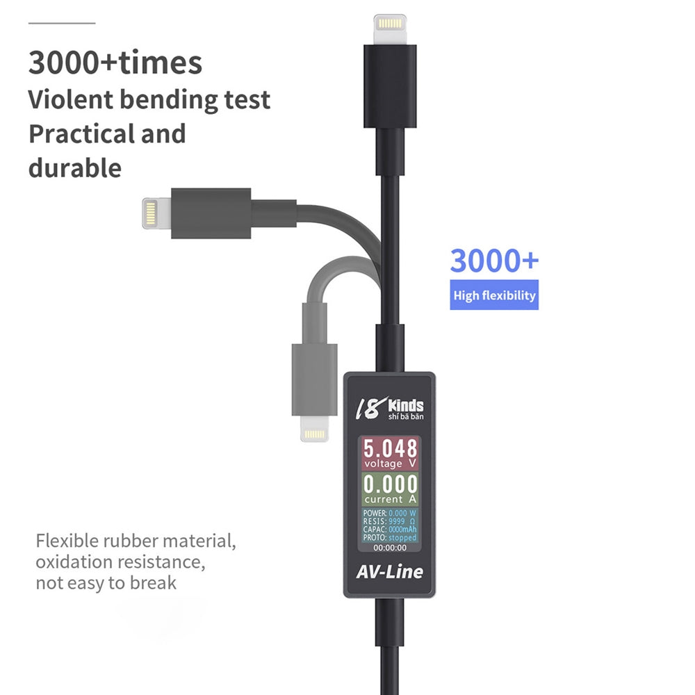 18 Kinds Type-C to USB AV-line Intelligent Detection Charging Data Line