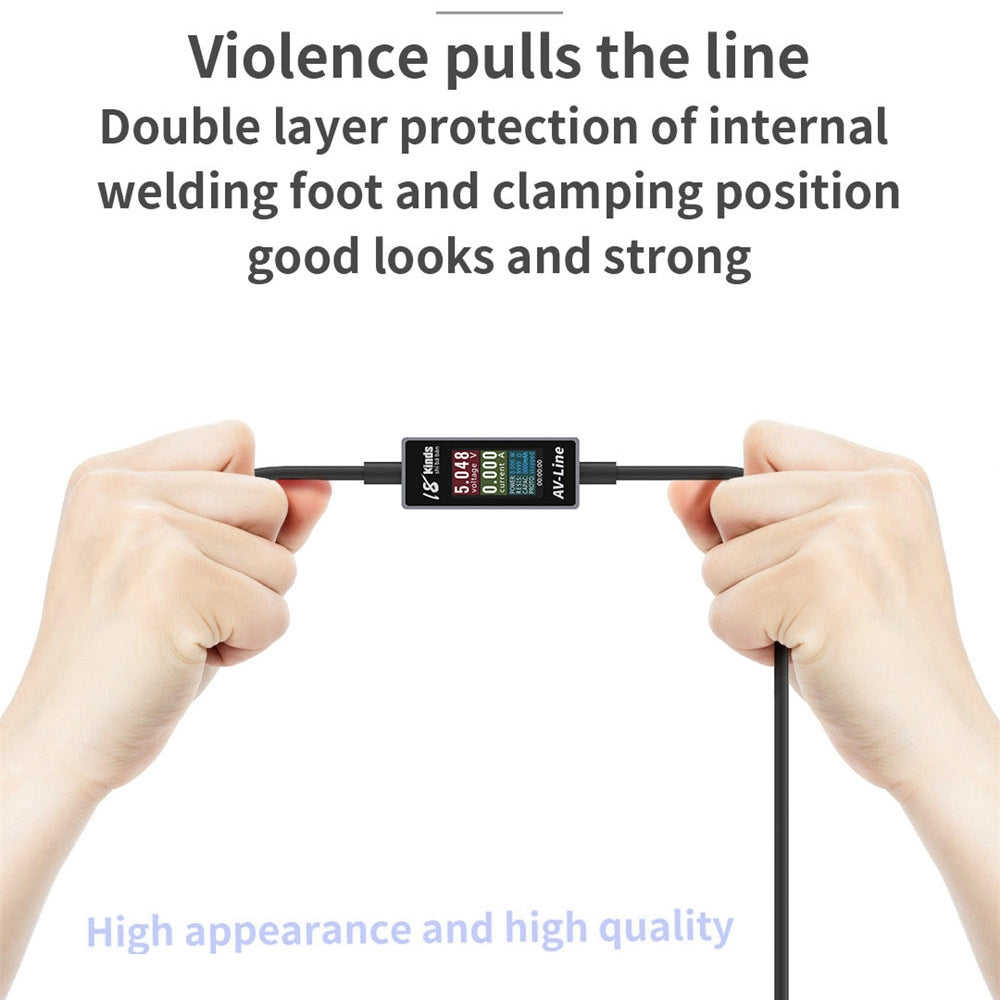 18 Kinds Type-C to USB AV-line Intelligent Detection Charging Data Line
