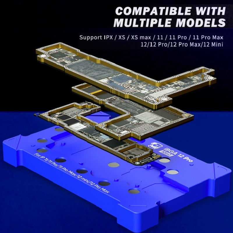 12 Pro 10 in 1 BGA Reballing Stencil Platform for iPhone X~12 Pro Max