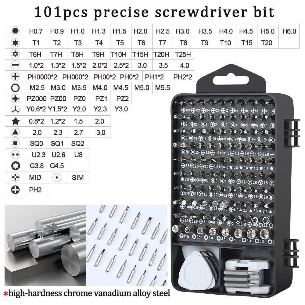 122 in 1 Precision Magnetic Screwdriver Kit  Red