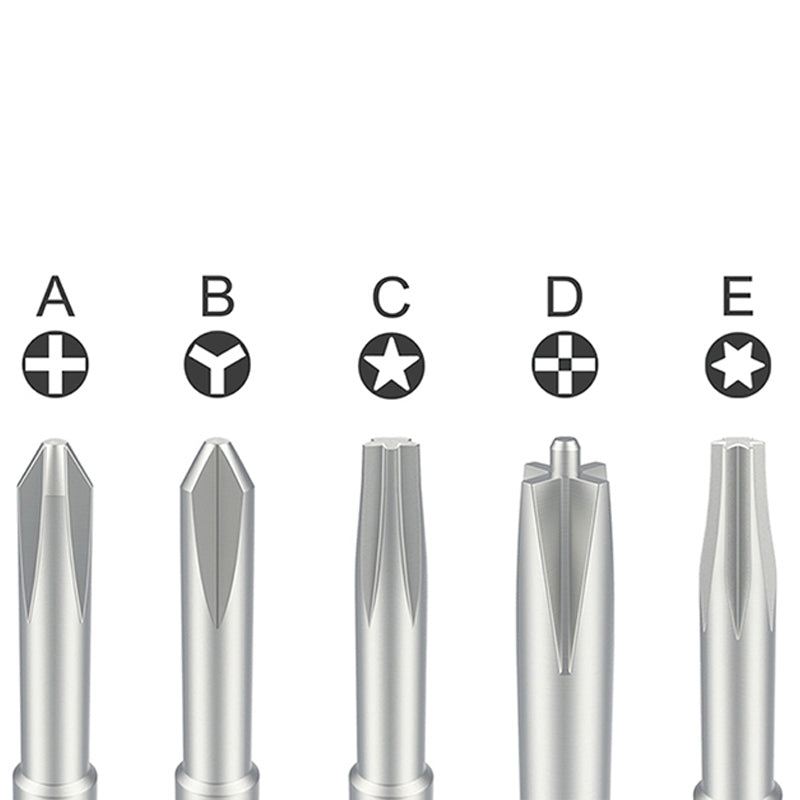 5 in 1 Aluminum Handle Anti-slip Screwdriver