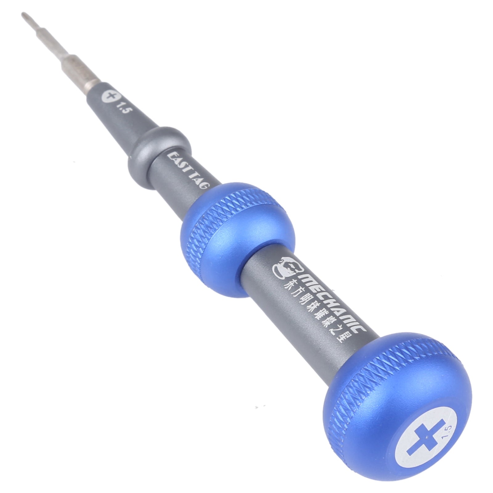 East Tag Precision Strong Magnetic Screwdriver,Cross 1.5 Blue