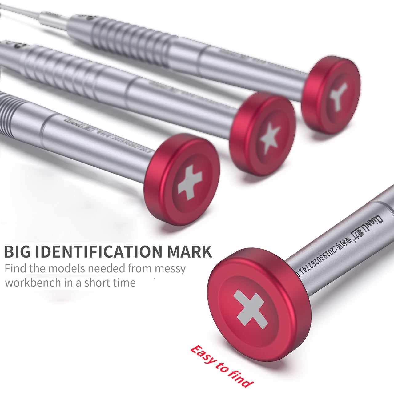 3D Aluminum Handle Anti-slip Screwdriver, Philips