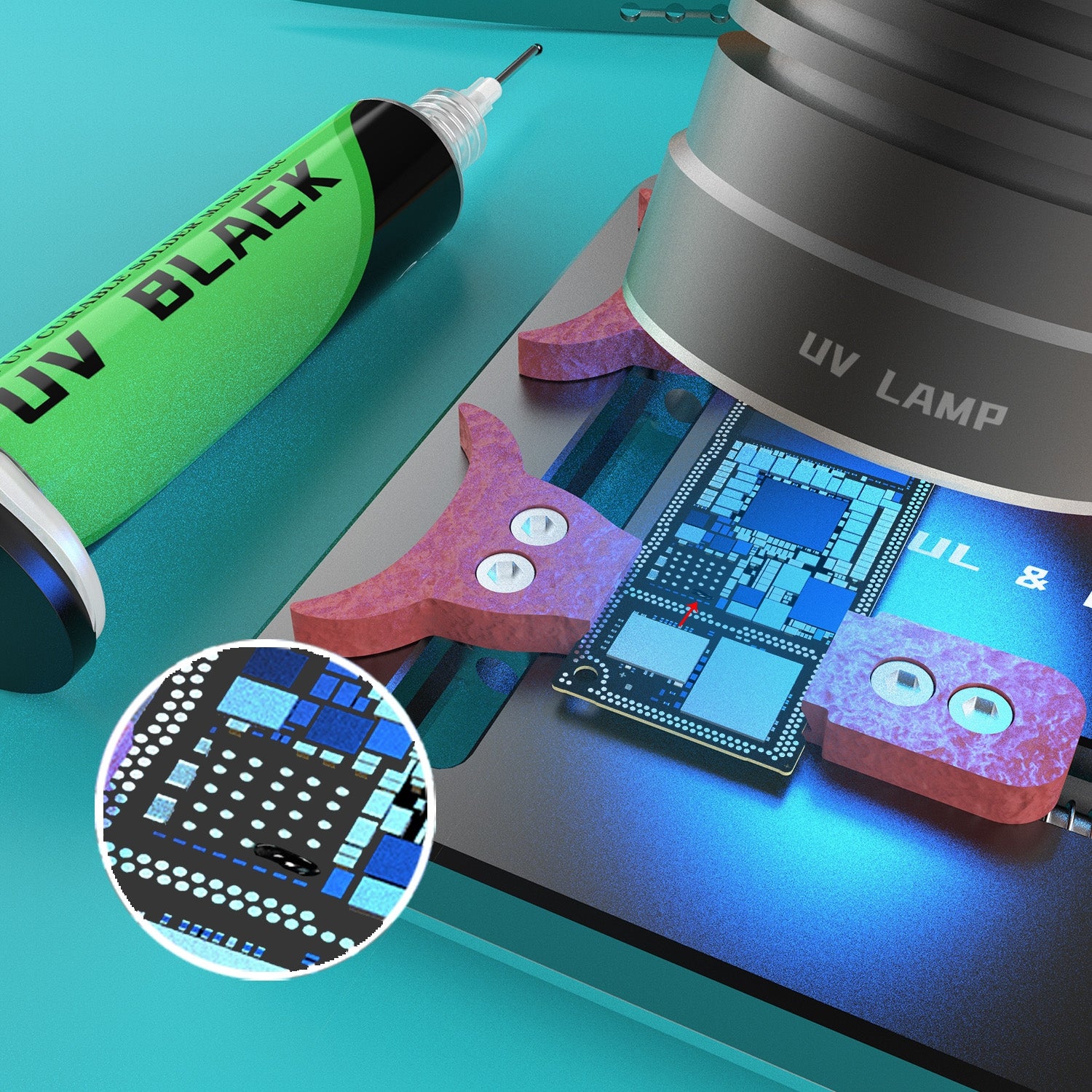 10cc PCB UV Curable Solder Mask Ink  Black