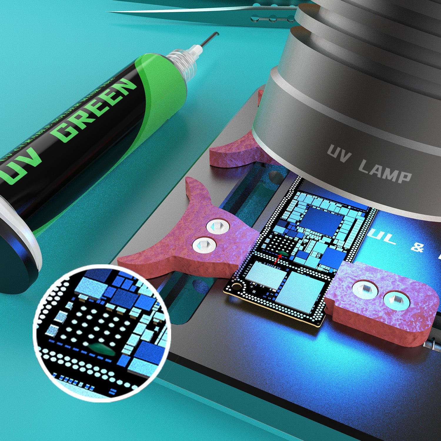 10cc PCB UV Curable Solder Mask Ink  Green