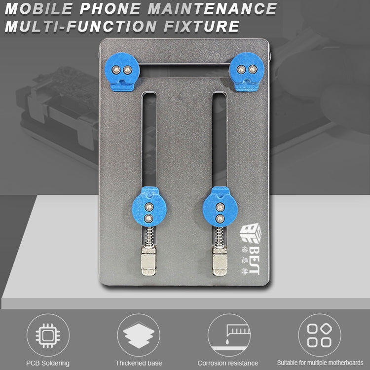 BST-001N Aluminum Alloy Double Bottom Plate Motherboard PCB IC Chip Holder Fixture