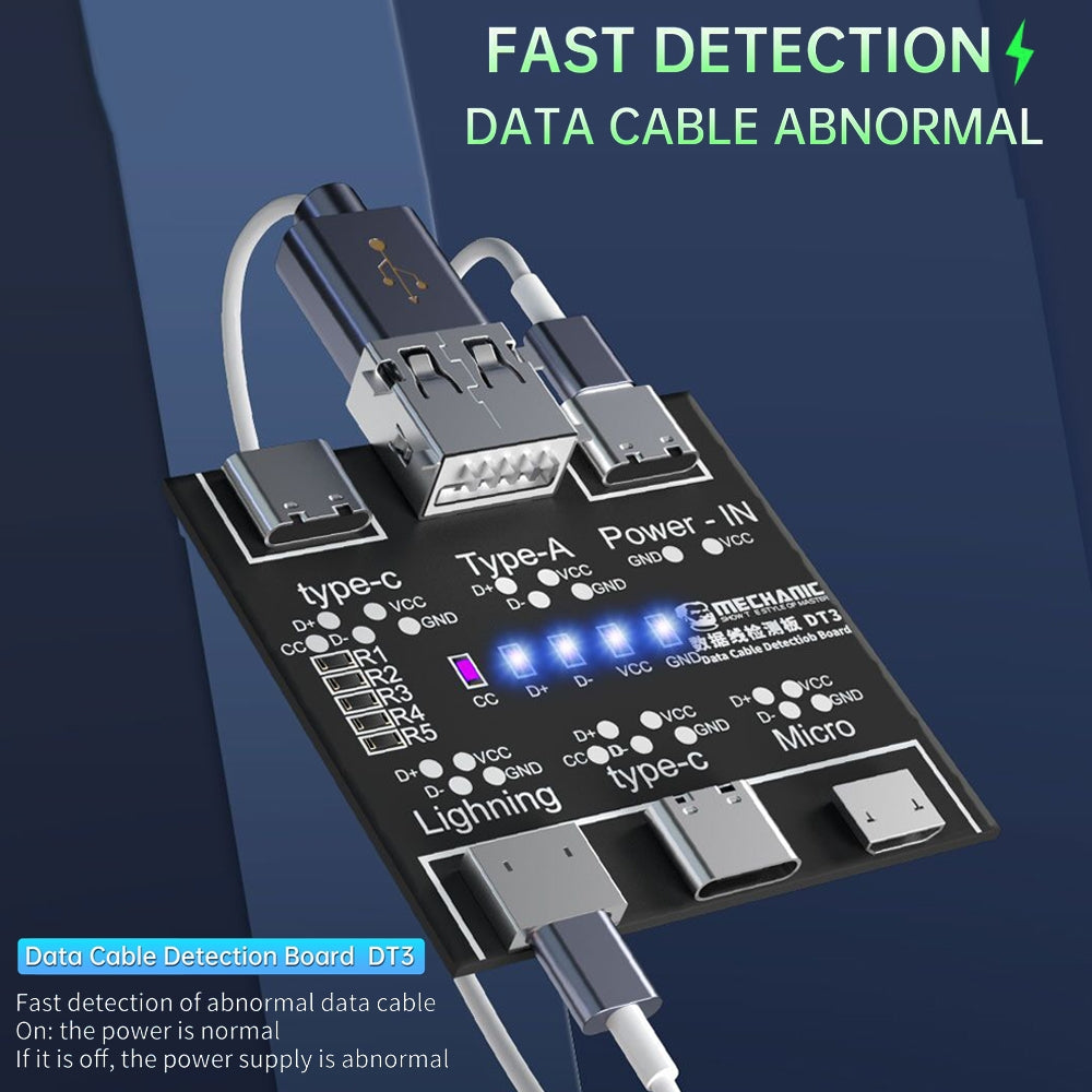 DT3 USB Data Cable Detection Board Short Circuit On-Off Switching Tester