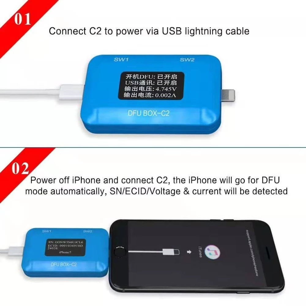 C2 DFU BOX For iPhone & iPad with Lighting Connector