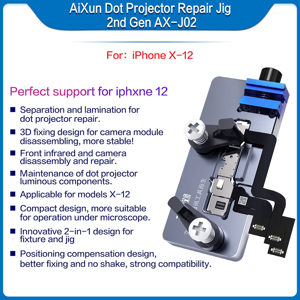 2 in 1 Face ID Dot Projector Repair Maintenance Fixture For iPhone X-12