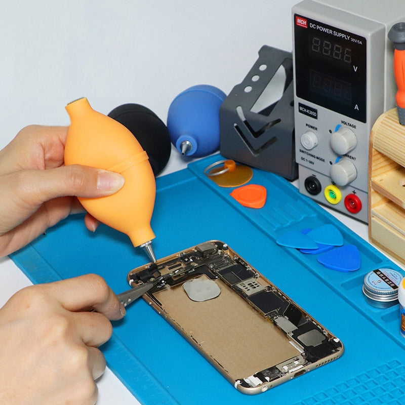 Dust Remover Rubber Air Blower Pump Cleaner for Cell Phone/Cameras/Keyboard/Watch Etc Orange