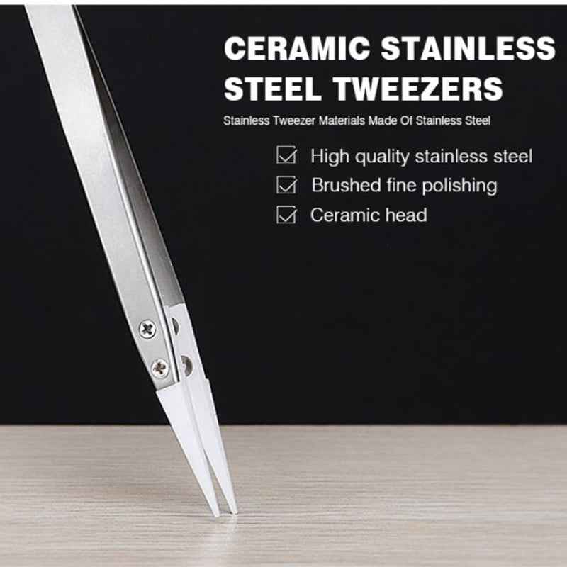 BA-I7-72MZ Stainless Steel Straight Tweezers