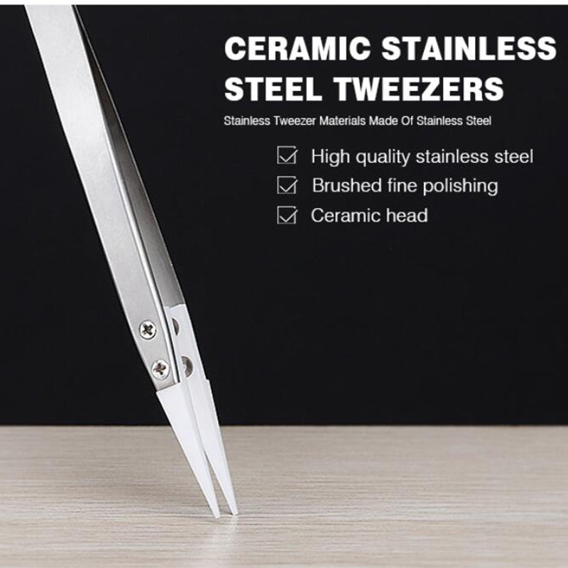 BA-I7-72MZ Stainless Steel Straight Tweezers