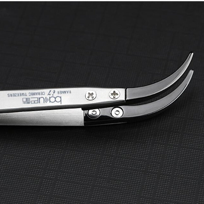 BA-I7-74MZ Stainless Steel Curved Tweezers