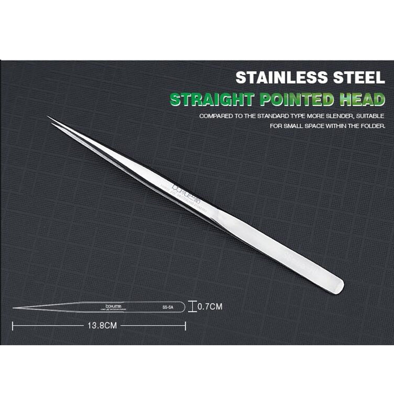 BA-i6-SS-sa Stainless Steel Straight Tweezers