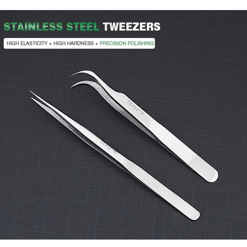 BA-i6-SS-sa Stainless Steel Straight Tweezers