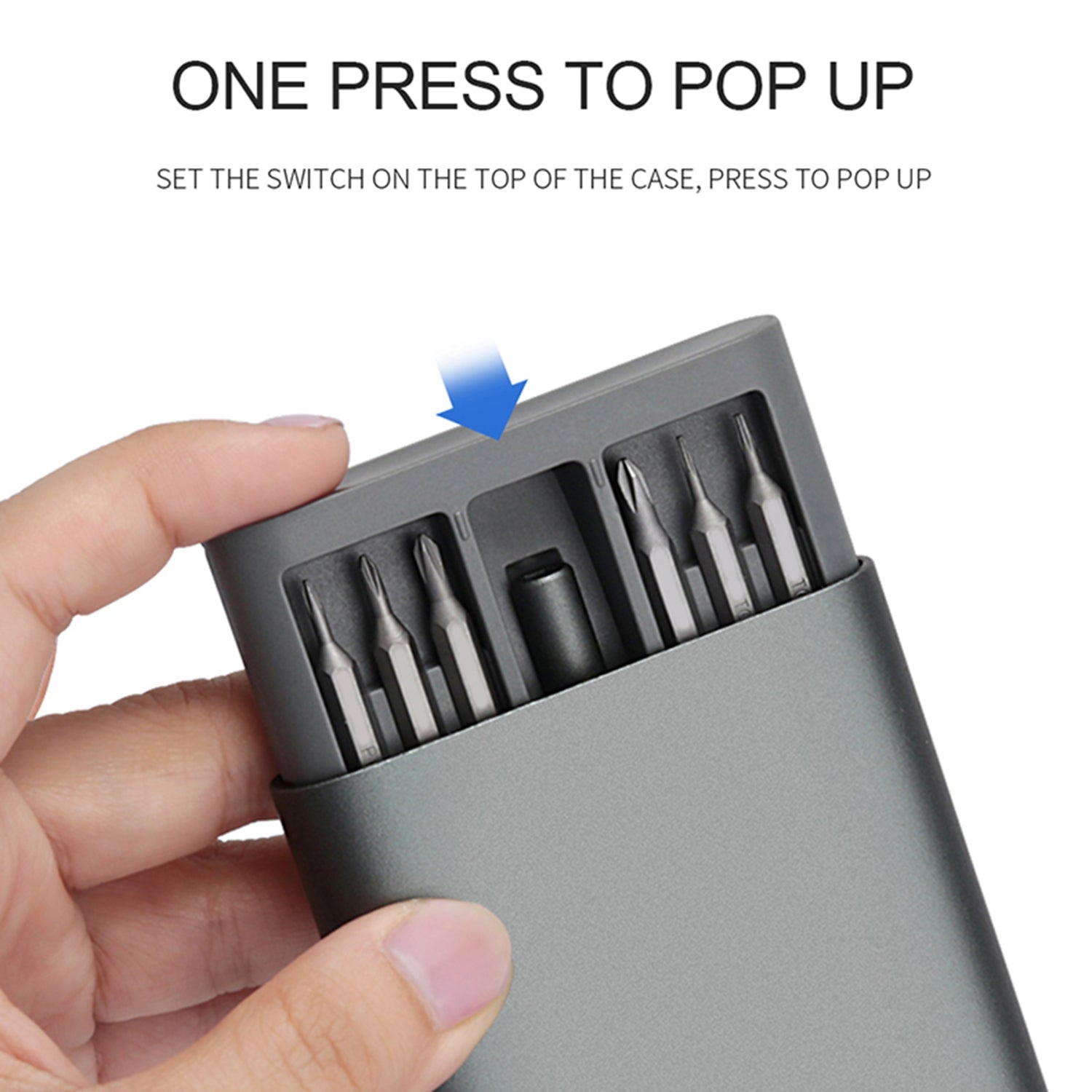 24 in 1 S2 Precision Screwdriver Set  Grey