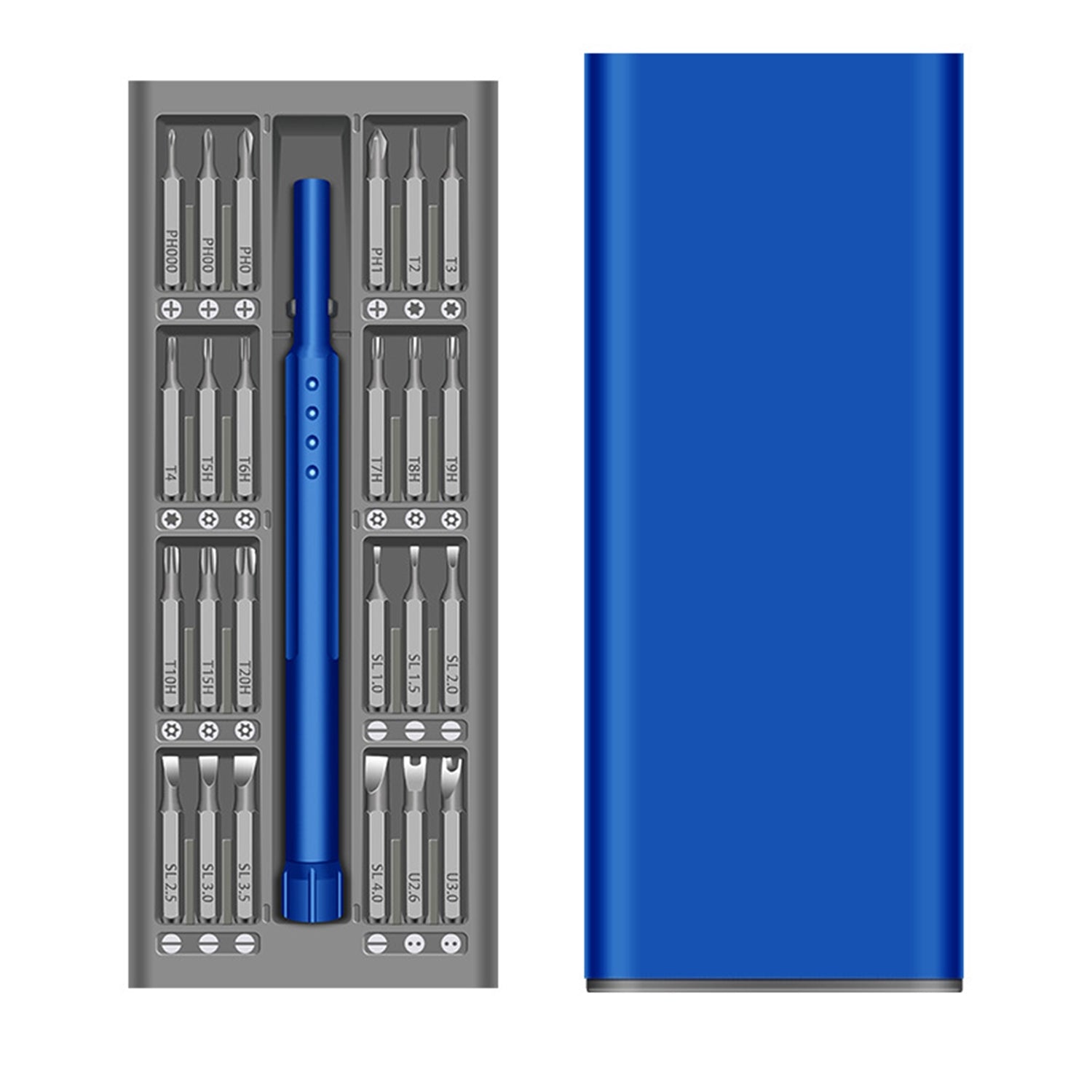 24 in 1 S2 Precision Screwdriver Set  Blue