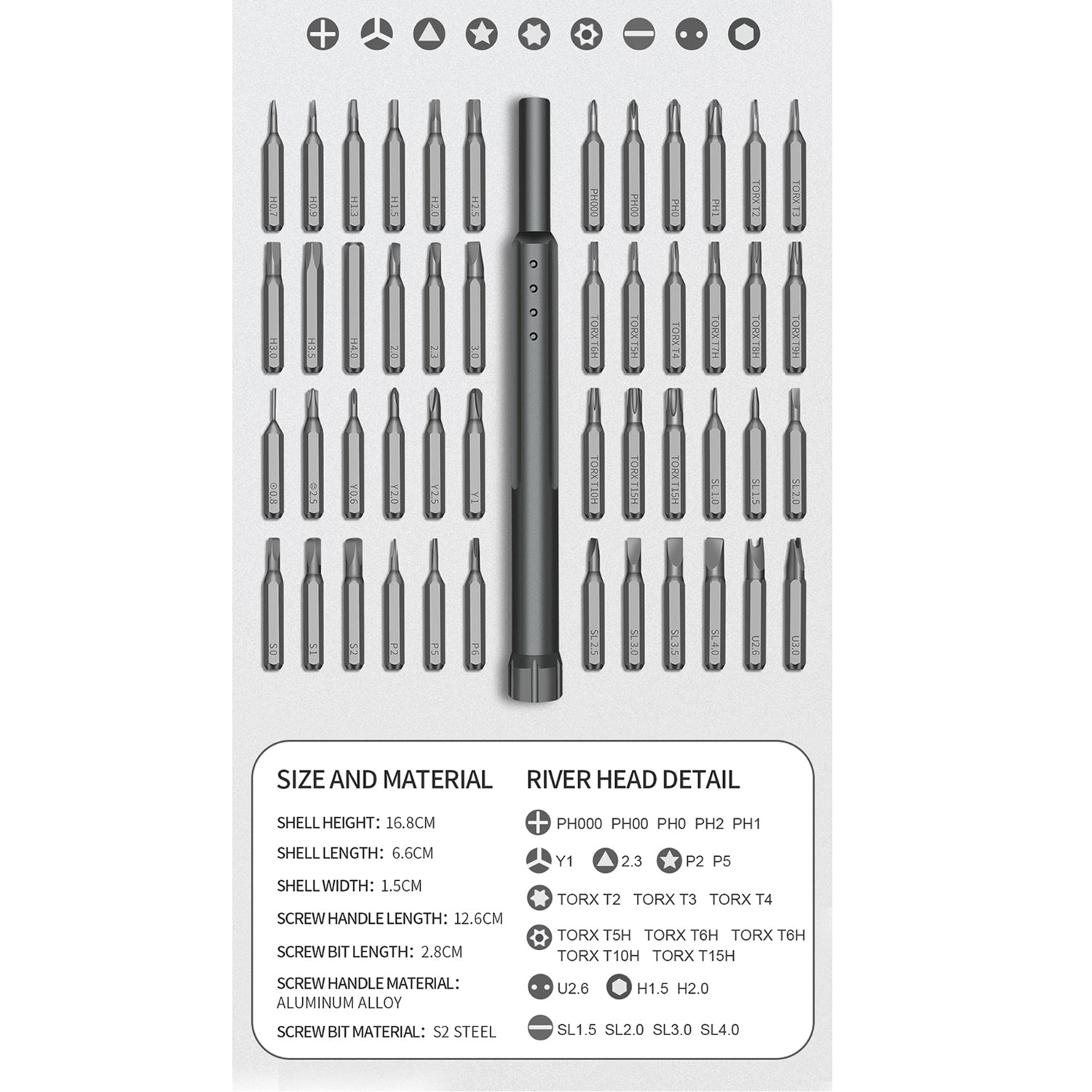 24 in 1 S2 Precision Screwdriver Set  Red
