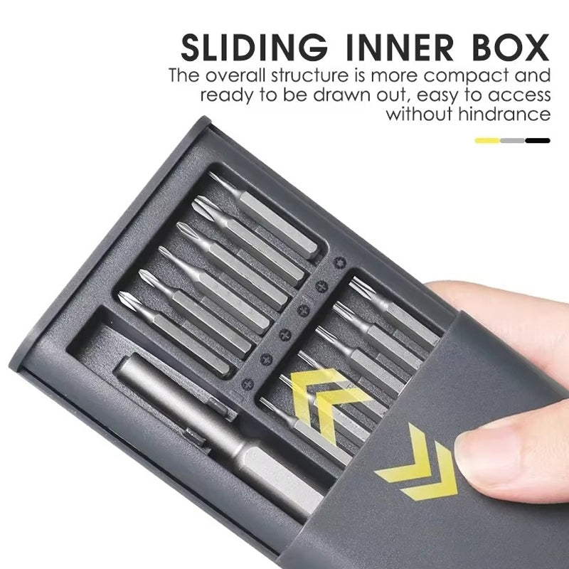 25 in 1 Screwdriver Set Magnetic Repair Tools, Aluminum Alloy Handle