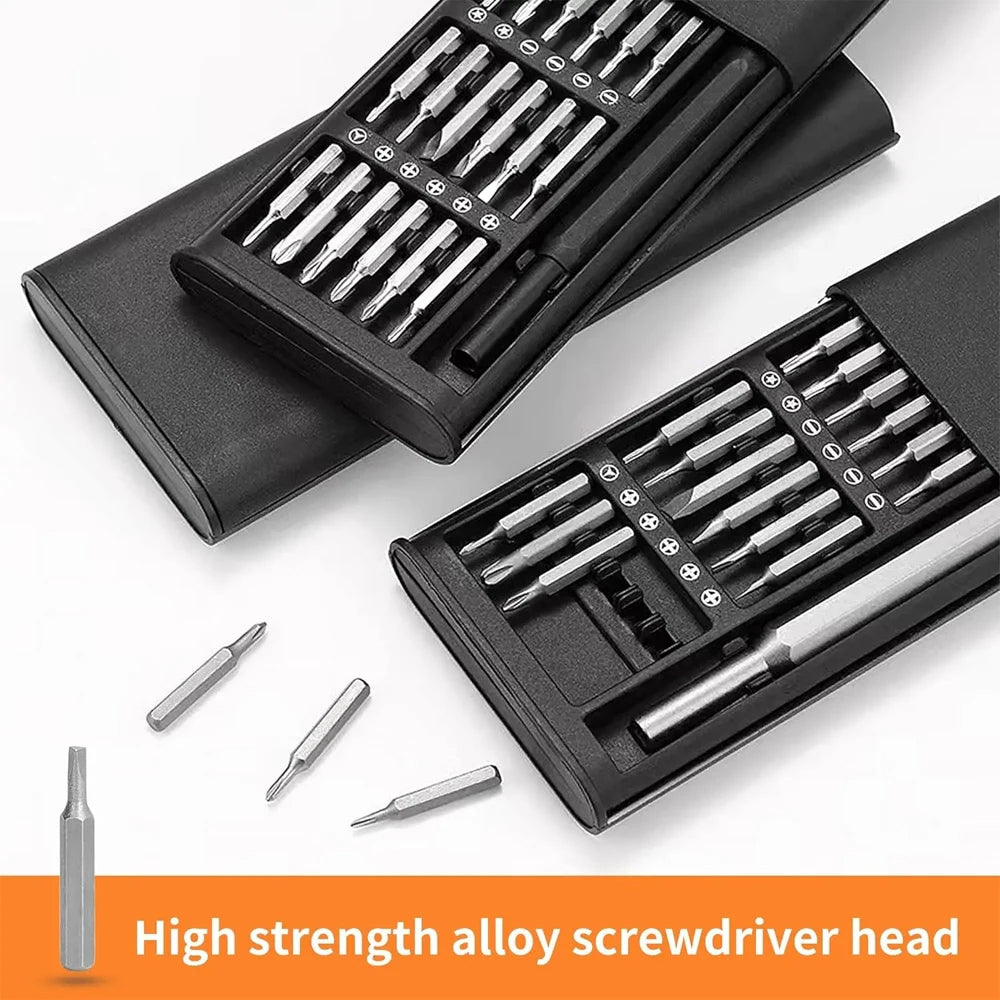 25 in 1 Screwdriver Set Magnetic Repair Tools, Aluminum Alloy Handle