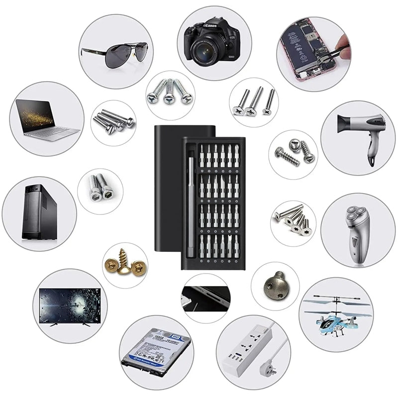 25 in 1 Screwdriver Set Magnetic Repair Tools, Aluminum Alloy Handle