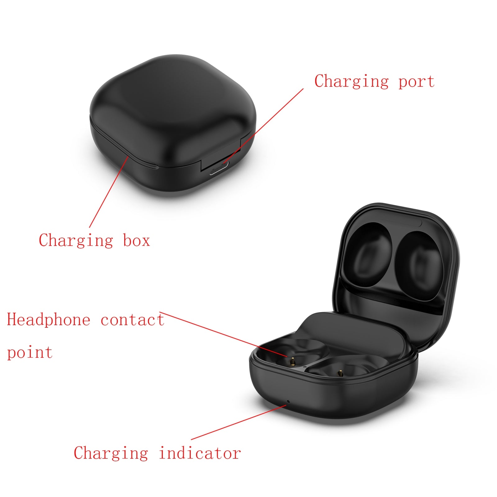 For Samsung Galaxy Buds Pro SM-R190 Wireless Earphone Charging Box(Black)