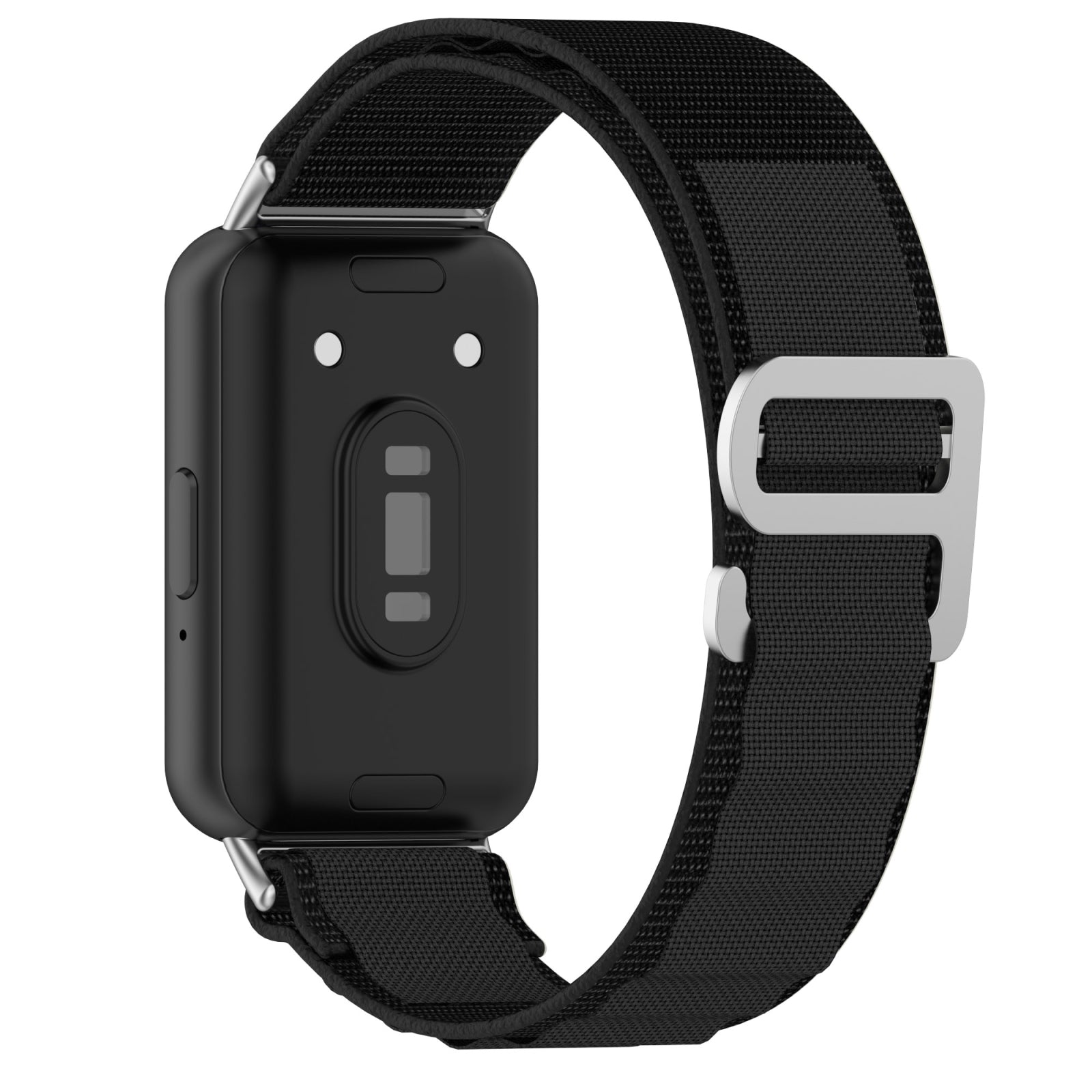 For Samsung Galaxy Fit 3 Nylon Canvas Watch Band(Black)