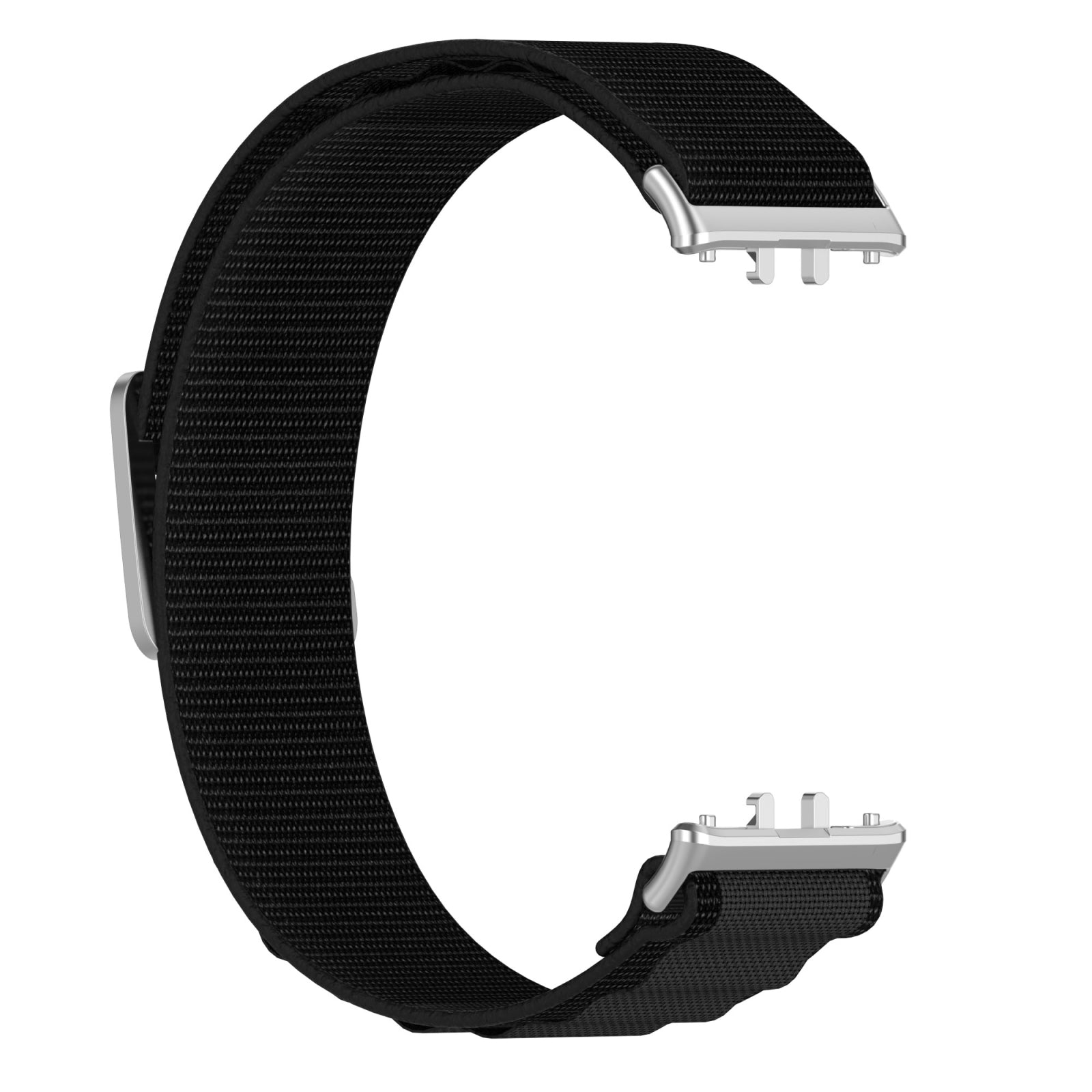 For Samsung Galaxy Fit 3 Nylon Canvas Watch Band(Black)