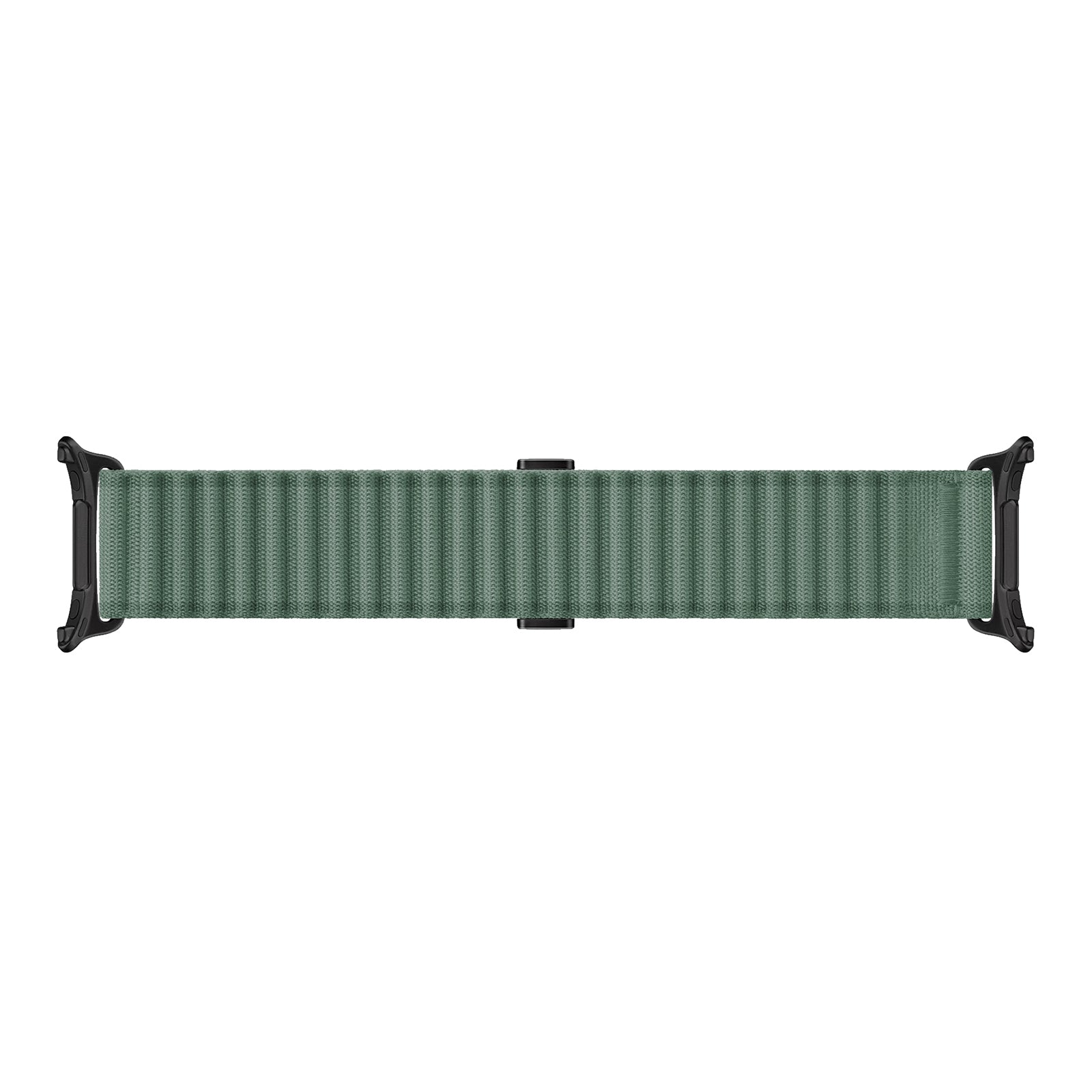 For Samsung Galaxy Watch Ultra 47mm Ocean Style Magnetic Buckle Braided Watch Band(Army Green)