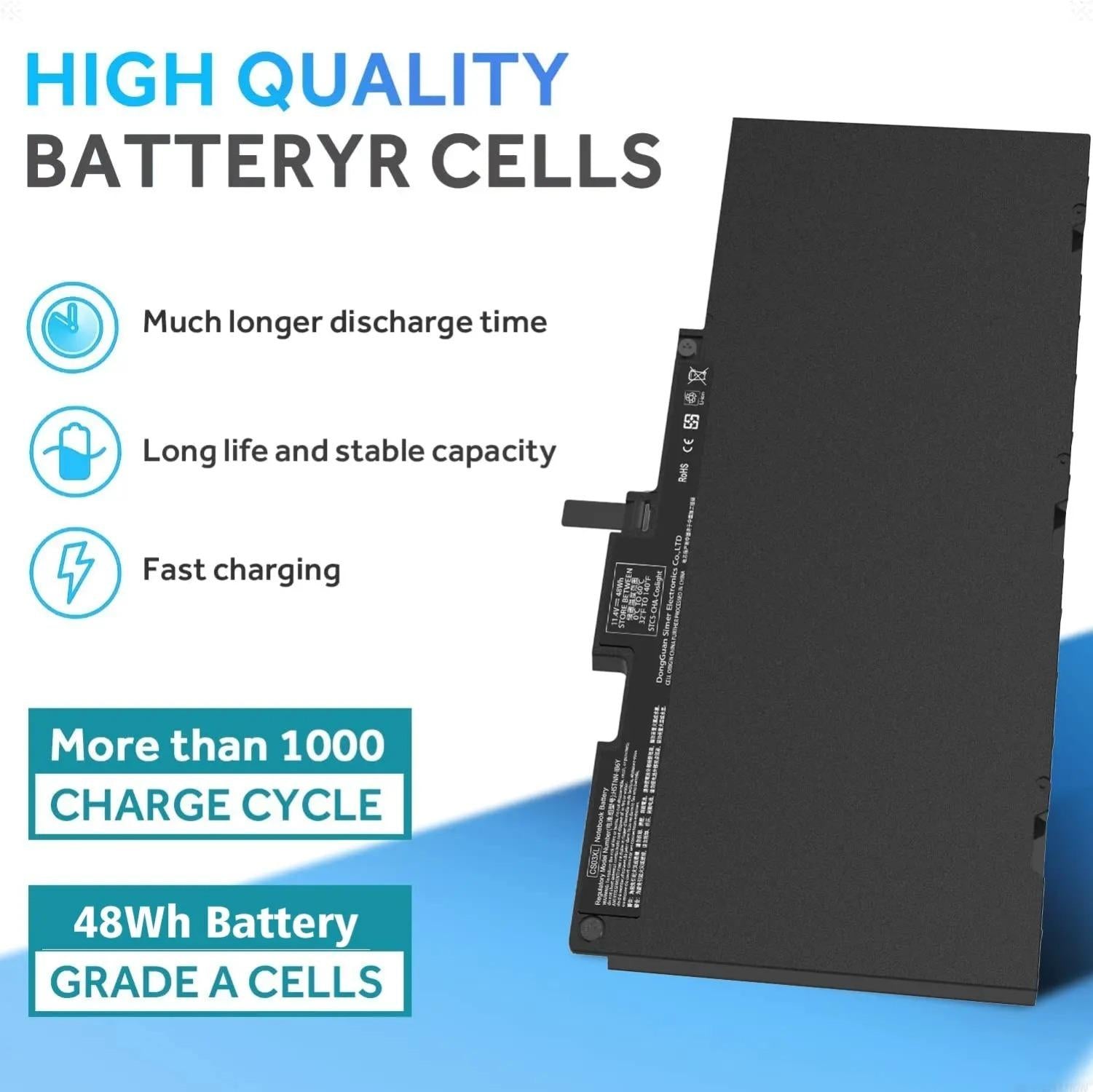 CS03XL 11.4V 46.5Wh Lap Batteries For HP Book 840G3 848G3 840G4 850G3 848G4 850G4