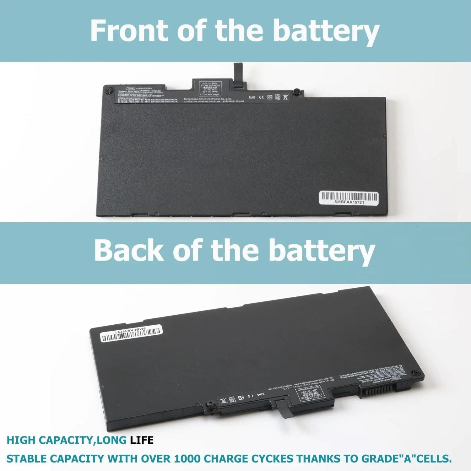 CS03XL 11.4V 46.5Wh Lap Batteries For HP Book 840G3 848G3 840G4 850G3 848G4 850G4