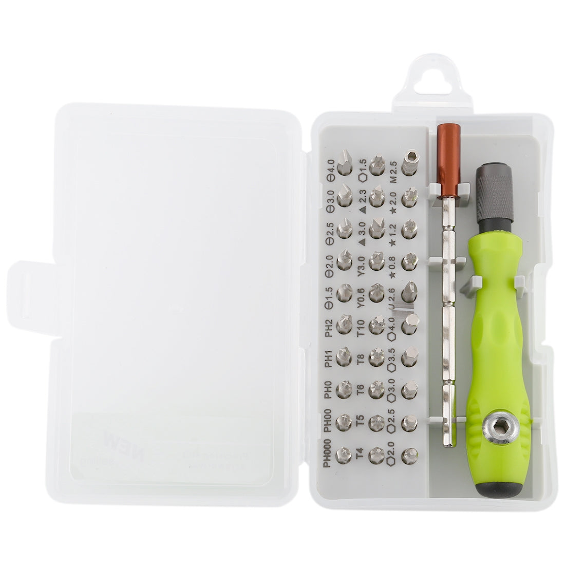 32-in-1 CRV Steel Mobile Phone Disassembly Repair Tool Multi-function Combination Screwdriver Set Gray Green