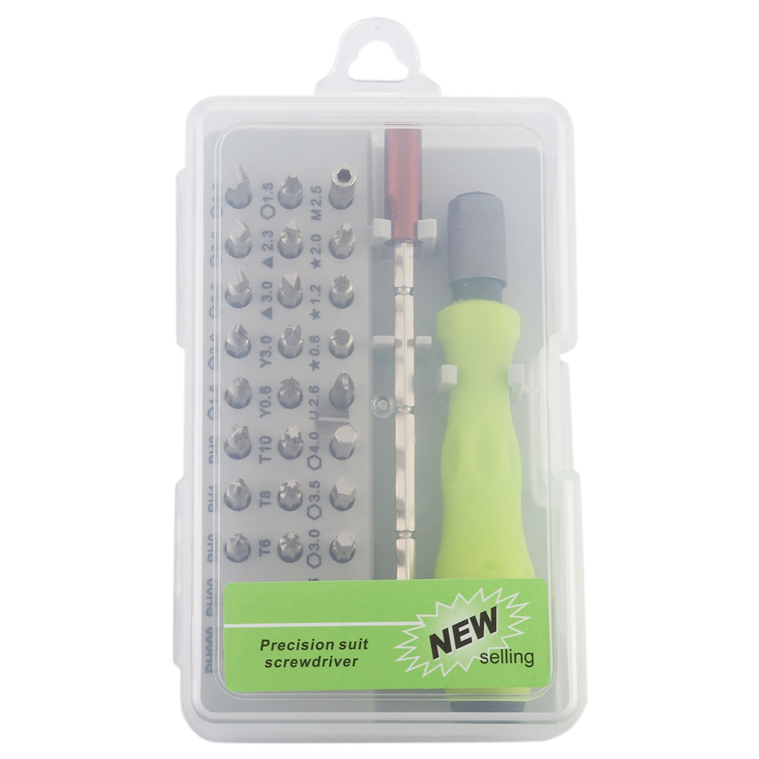 32-in-1 CRV Steel Mobile Phone Disassembly Repair Tool Multi-function Combination Screwdriver Set Gray Green