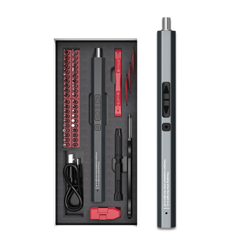 51 In 1 Rechargeable Mini Electric Screwdriver Set With 3LED Lighting Red