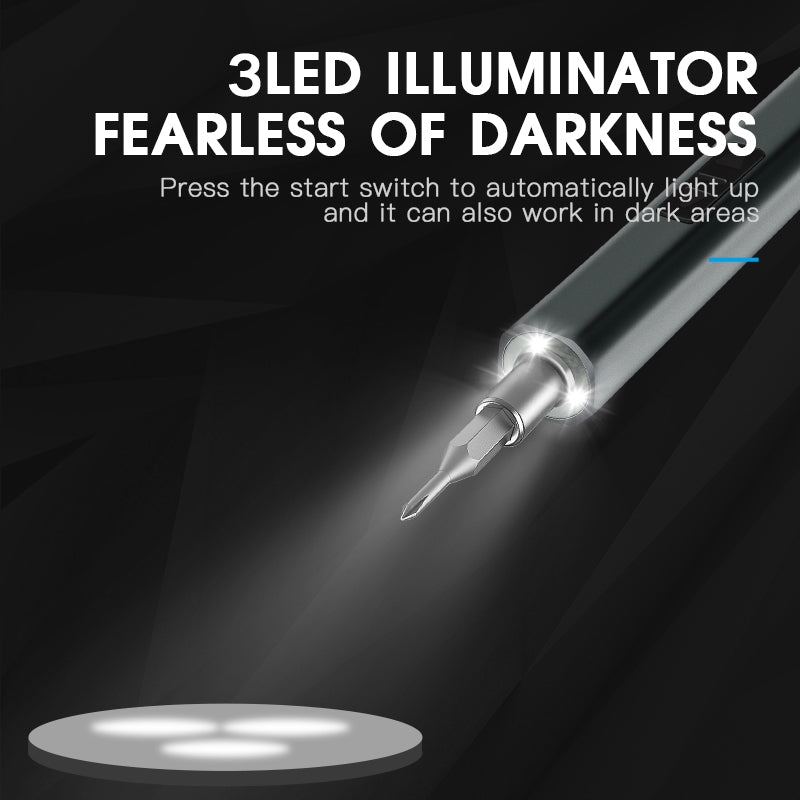 51 In 1 Rechargeable Mini Electric Screwdriver Set With 3LED Lighting Red