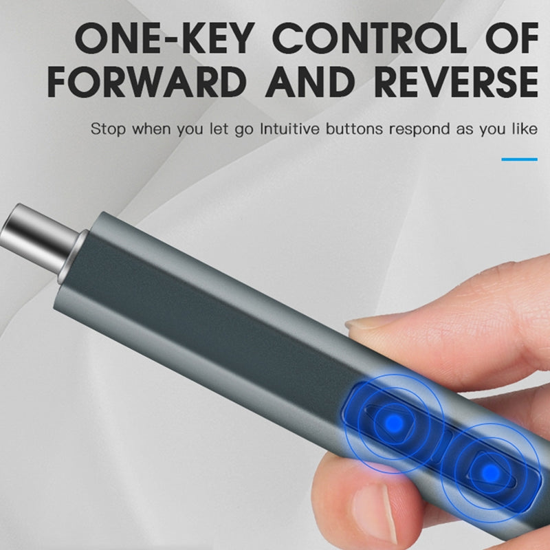 51 In 1 Rechargeable Mini Electric Screwdriver Set With 3LED Lighting Gray