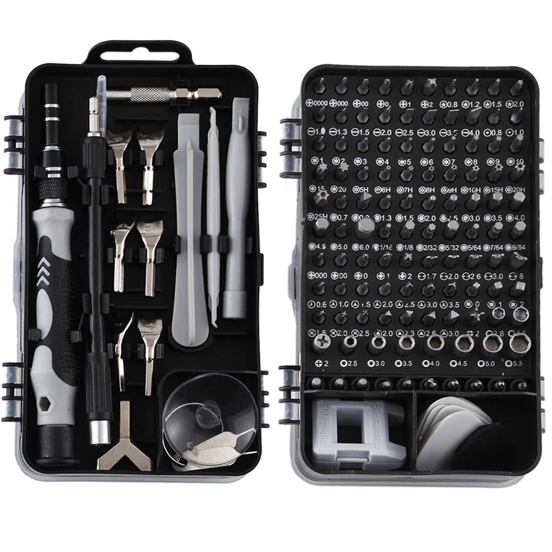 135 in 1 DIY Mobile Phone Disassembly Tool Clock Repair Multi-function Tool Screwdriver Set Black Gray
