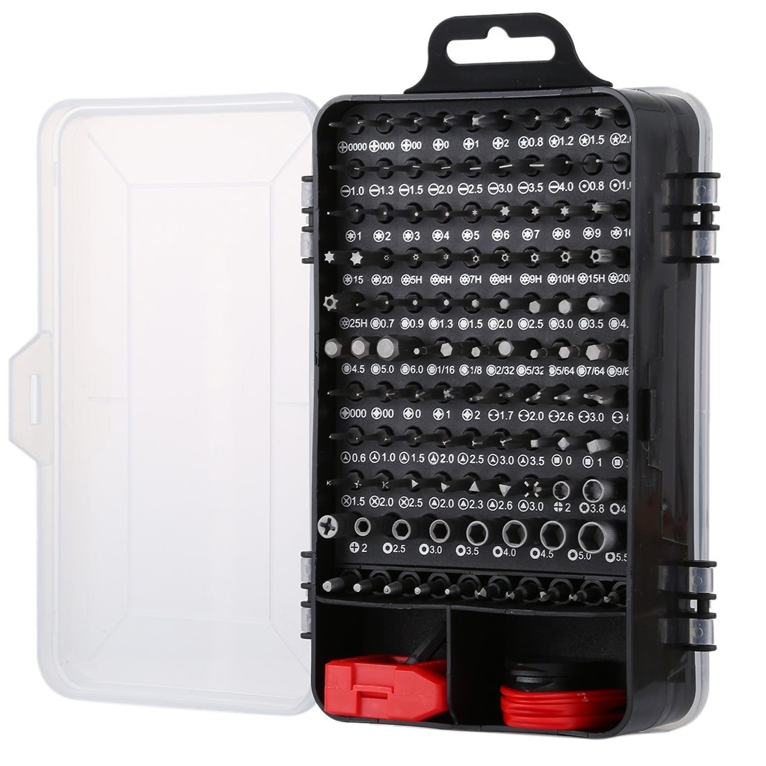 135 in 1 DIY Mobile Phone Disassembly Tool Clock Repair Multi-function Tool Screwdriver Set Black Red