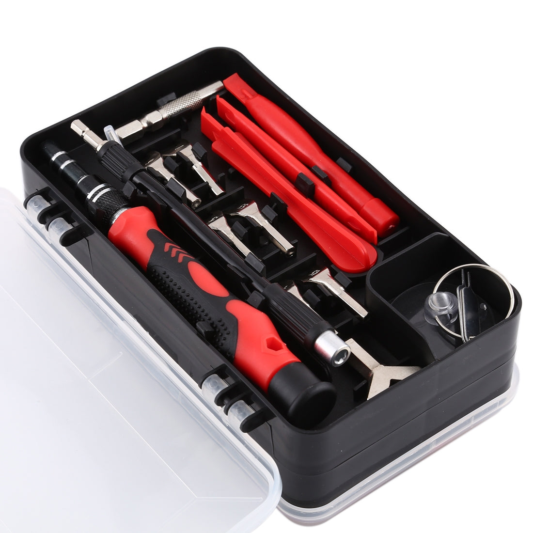 135 in 1 DIY Mobile Phone Disassembly Tool Clock Repair Multi-function Tool Screwdriver Set Black Red