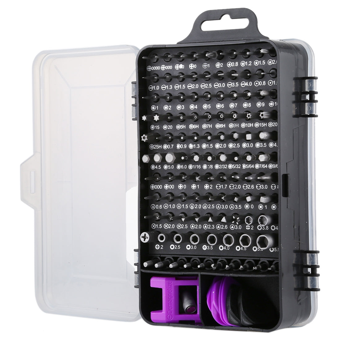 135 in 1 DIY Mobile Phone Disassembly Tool Clock Repair Multi-function Tool Screwdriver Set Black Purple