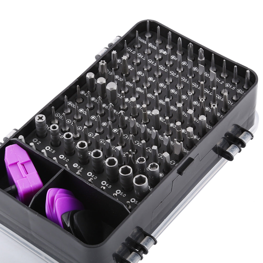135 in 1 DIY Mobile Phone Disassembly Tool Clock Repair Multi-function Tool Screwdriver Set Black Purple