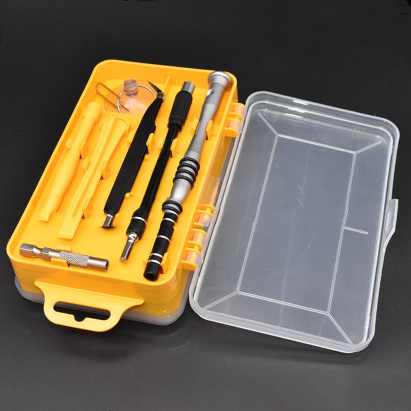 110 in 1 Watch Mobile Phone Disassembly Maintenance Tool Multi-function Chrome Vanadium Steel Screwdriver Set Yellow