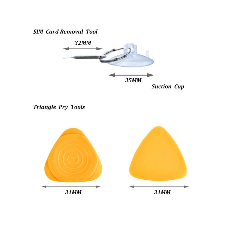 110 in 1 Watch Mobile Phone Disassembly Maintenance Tool Multi-function Chrome Vanadium Steel Screwdriver Set Yellow