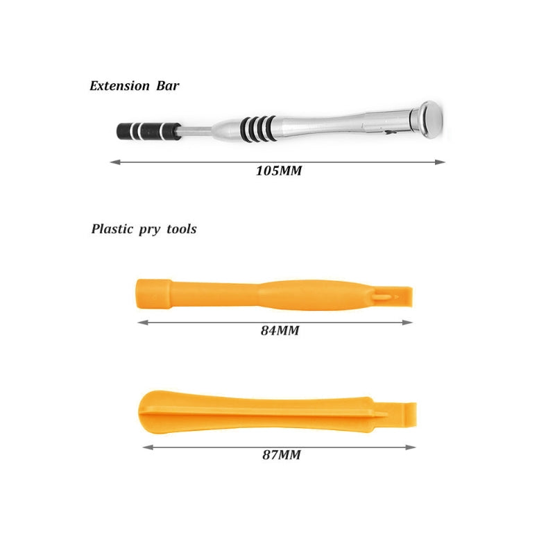 110 in 1 Watch Mobile Phone Disassembly Maintenance Tool Multi-function Chrome Vanadium Steel Screwdriver Set Yellow