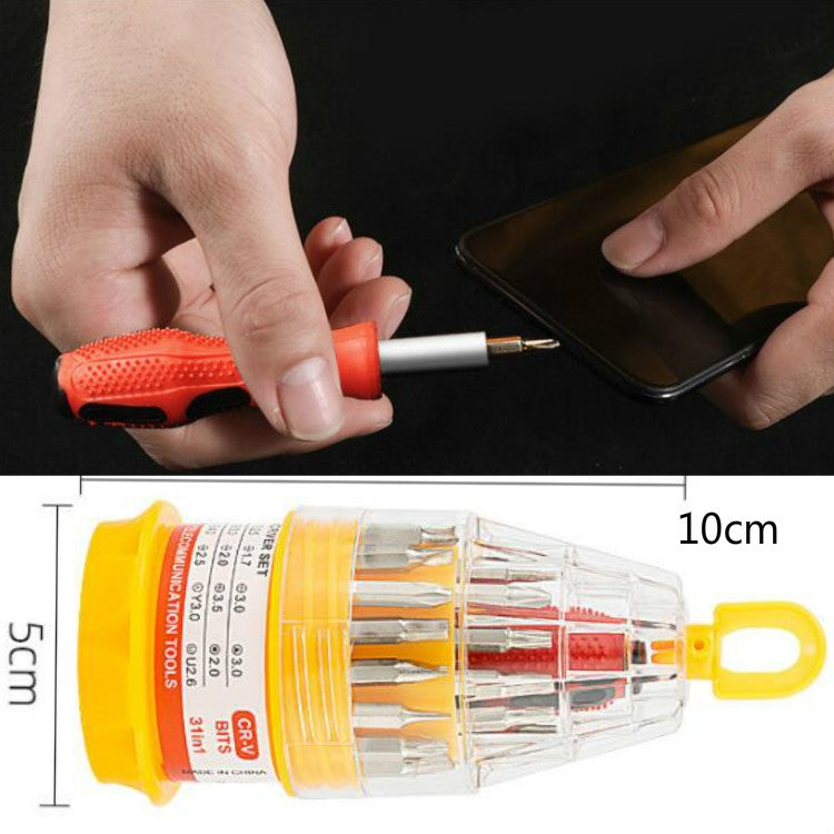31 In 1 Small Screwdriver Cross Mobile Phone Repair Tool Pagoda Screwdriver Multifunctional Screwdriver Set, Specification: 31 PCS In 1 Small